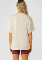 Lorna Jane Reach For The Stars Boyfriend Tee - Washed Cream