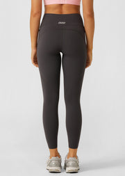 Lorna Jane Amy No Ride Phone Pocket Ankle Biter Tech Leggings - Dark Titanium