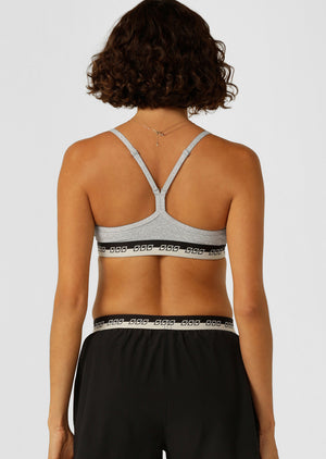 Lorna Jane Iconic True Comfort All Day Sports Bra - Grey Marl