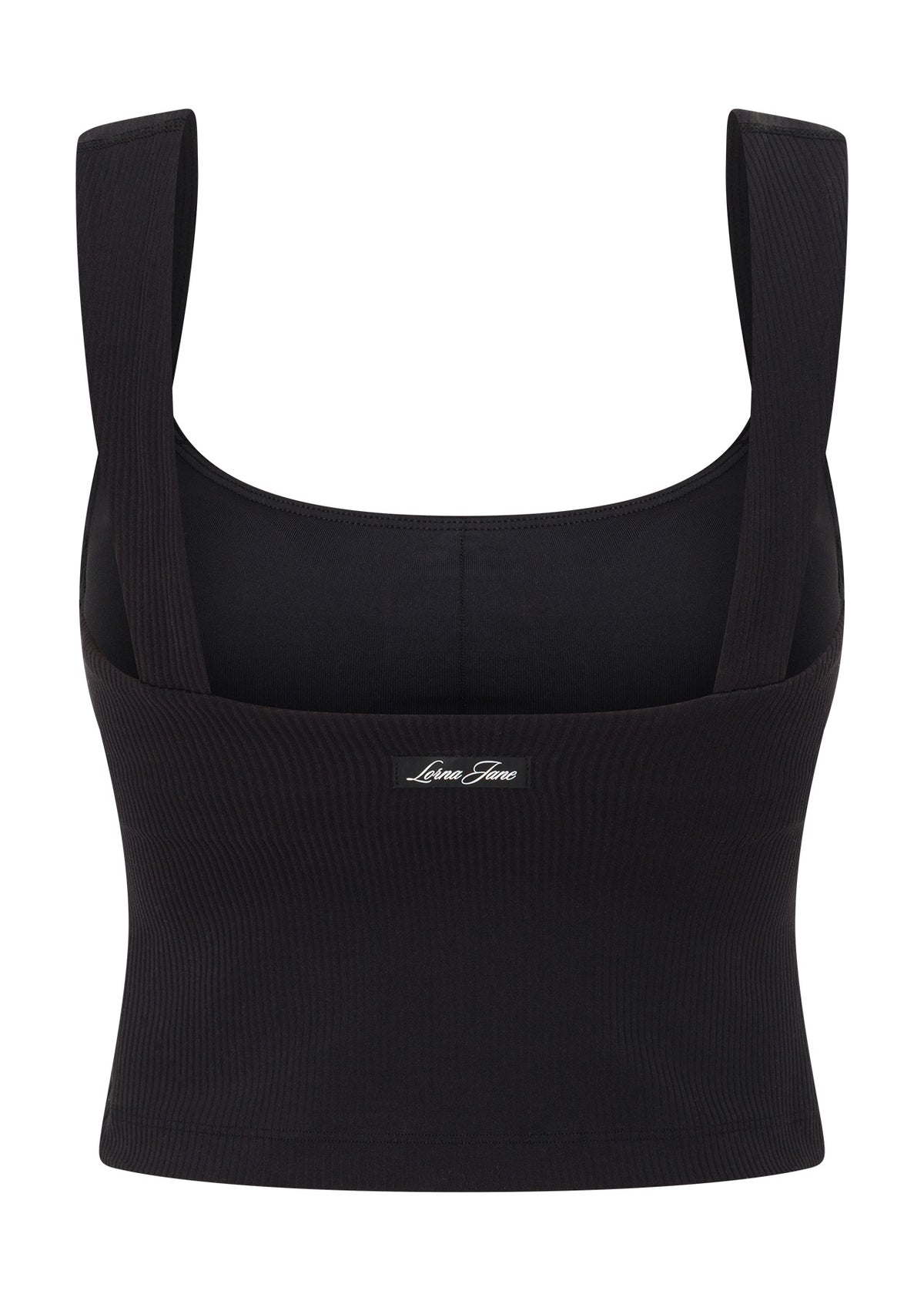 Lorna Jane Irresistible Rib Bra Tank Combo - Black
