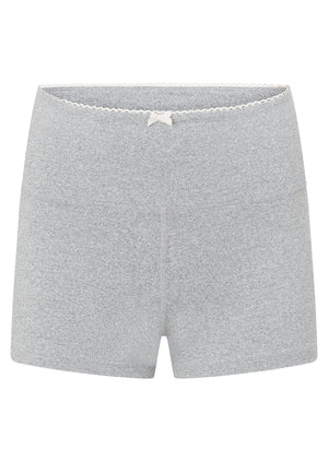 Lorna Jane Rest Days Cheeky Bike Shorts - Grey Marl