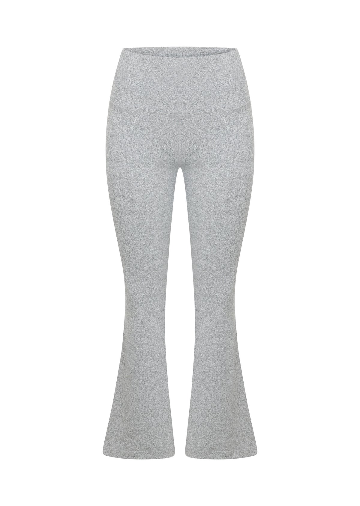 Lorna Jane True Comfort Flared Leggings - Grey Marl