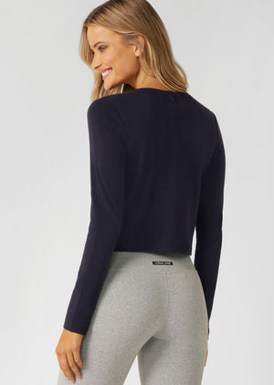 Lorna Jane Love Story Cardigan - Midnight Blue