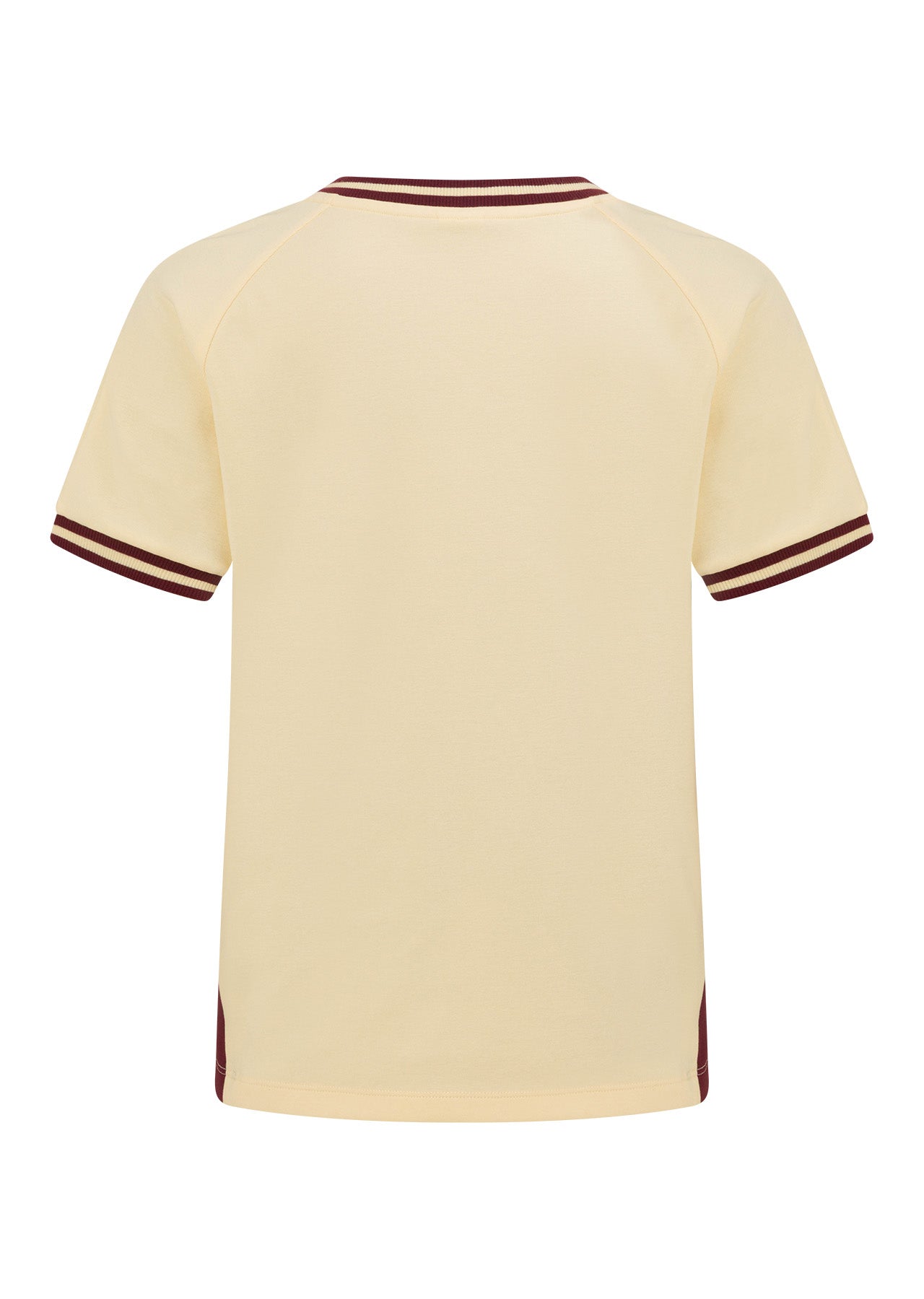 Lorna Jane Team Player V-Neck Slim T-Shirt - Vanilla Creme