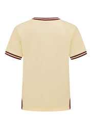 Lorna Jane Team Player V-Neck Slim T-Shirt - Vanilla Creme