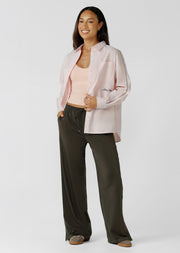 Lorna Jane Retro Snap Pants - Dark Khaki Haze