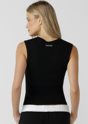 Lorna Jane Define Plunge Neck Tank - Black
