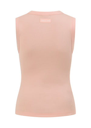 Lorna Jane Define Plunge Neck Tank - Enchanted Pink