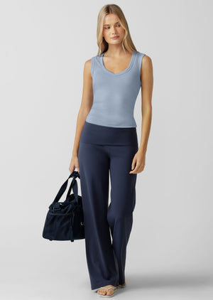 Lorna Jane Define Plunge Neck Tank - Oxford Blue