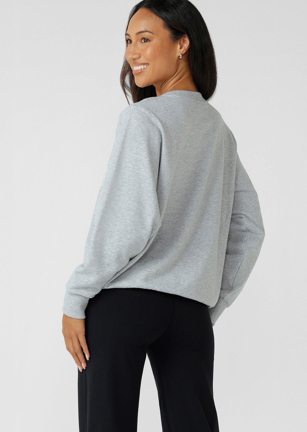 Lorna Jane Daily Motion Sweat - Grey Marl