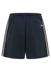 Lorna Jane Retro Shine Longline Shorts - Platinum Navy