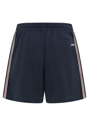 Lorna Jane Retro Shine Longline Shorts - Platinum Navy