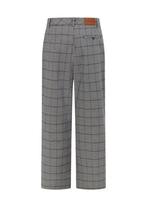 Lorna Jane Studio Tailored Pants - Grey Mini Check