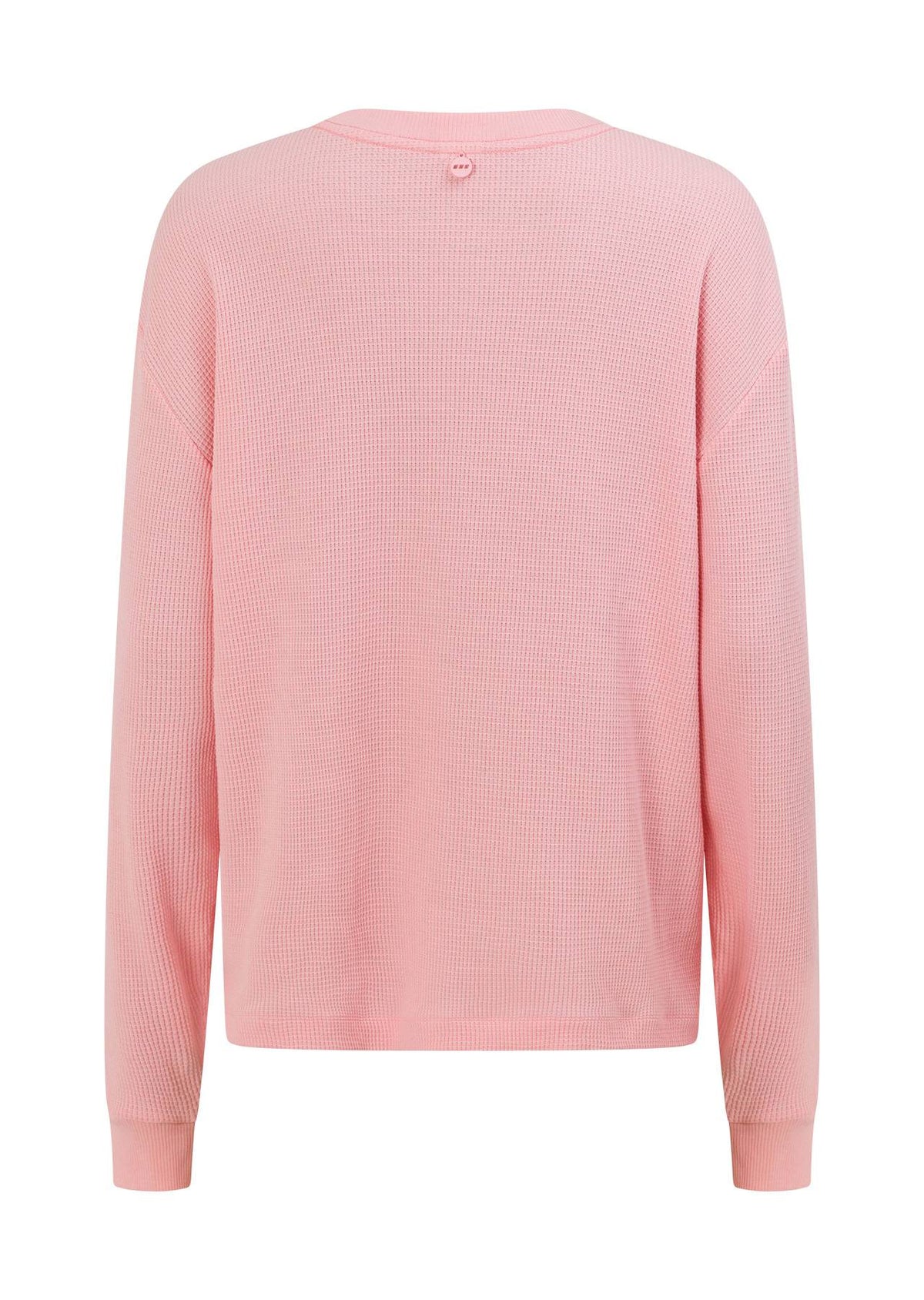 Lorna Jane Off Duty Waffle Long Sleeve T-Shirt - Peony