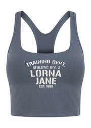 Lorna Jane Training Day Rib Bra Tank Combo - Powder Grey