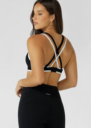 Lorna Jane Sprint To Finish Sports Bra - Black