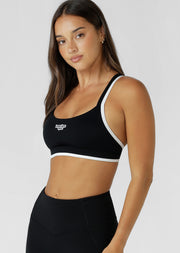 Lorna Jane Sprint To Finish Sports Bra - Black