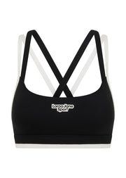 Lorna Jane Sprint To Finish Sports Bra - Black