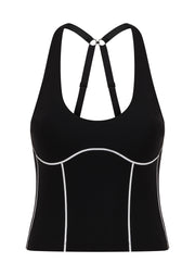 Lorna Jane Total Eclipse Bra Tank Combo - Black