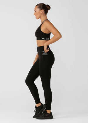 Lorna Jane Easy Adjust Sports Bra - Black