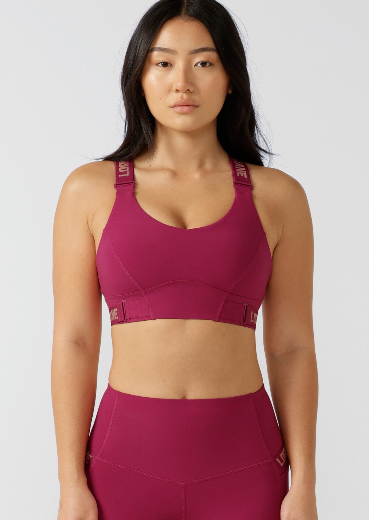 Lorna Jane Easy Adjust Sports Bra - Persian Rose