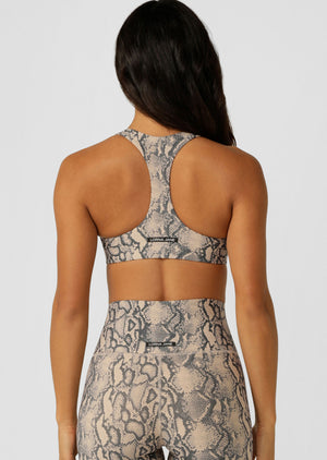 Lorna Jane Soft Serpentine Sports Bra - Soft Serpentine Print