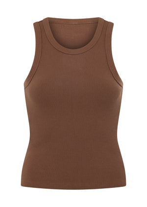 Lorna Jane Daily Rib Tank - Chocolate