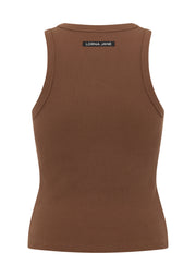 Lorna Jane Daily Rib Tank - Chocolate