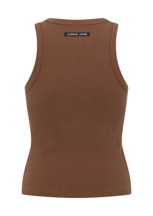 Lorna Jane Daily Rib Tank - Chocolate