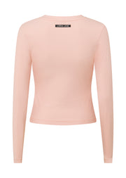 Lorna Jane Ultimate Comfort Long Sleeve Rib Top - Dark Dusty Pink