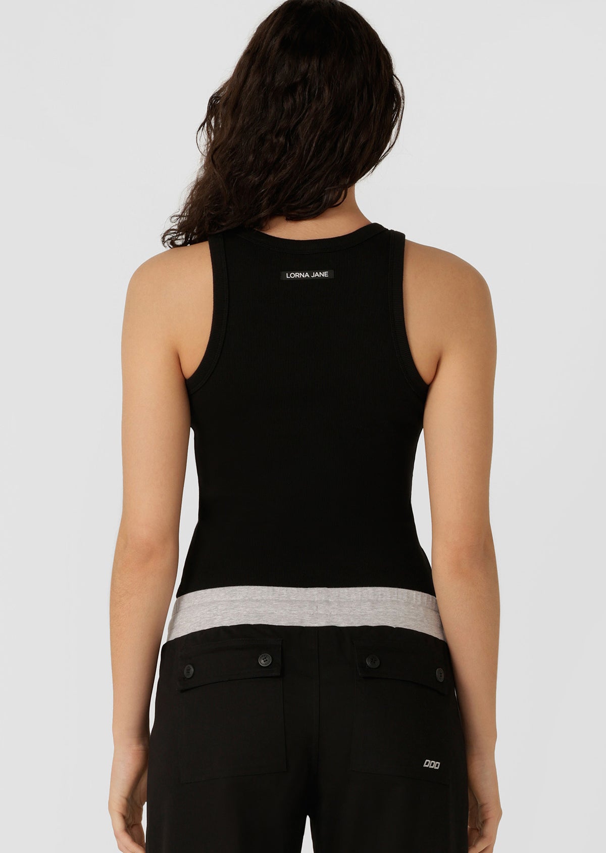 Lorna Jane LJ Basics Rib Tank - Black