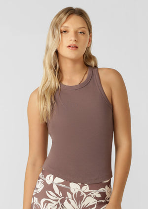 Lorna Jane LJ Basics Rib Tank - Stone