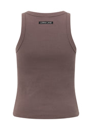 Lorna Jane LJ Basics Rib Tank - Stone