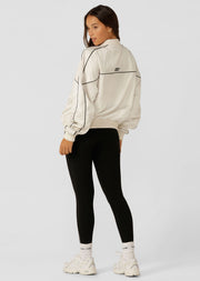 Lorna Jane Pipe Dream Satin Bomber - Cream