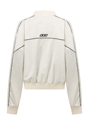 Lorna Jane Pipe Dream Satin Bomber - Cream
