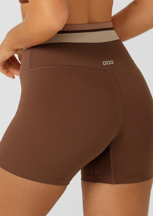 Lorna Jane Tone On Tone 12cm Bike Shorts - Neutral Multi