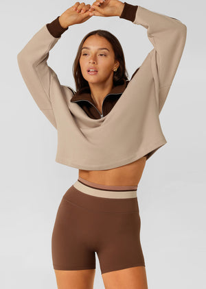 Lorna Jane Tone On Tone 12cm Bike Shorts - Neutral Multi