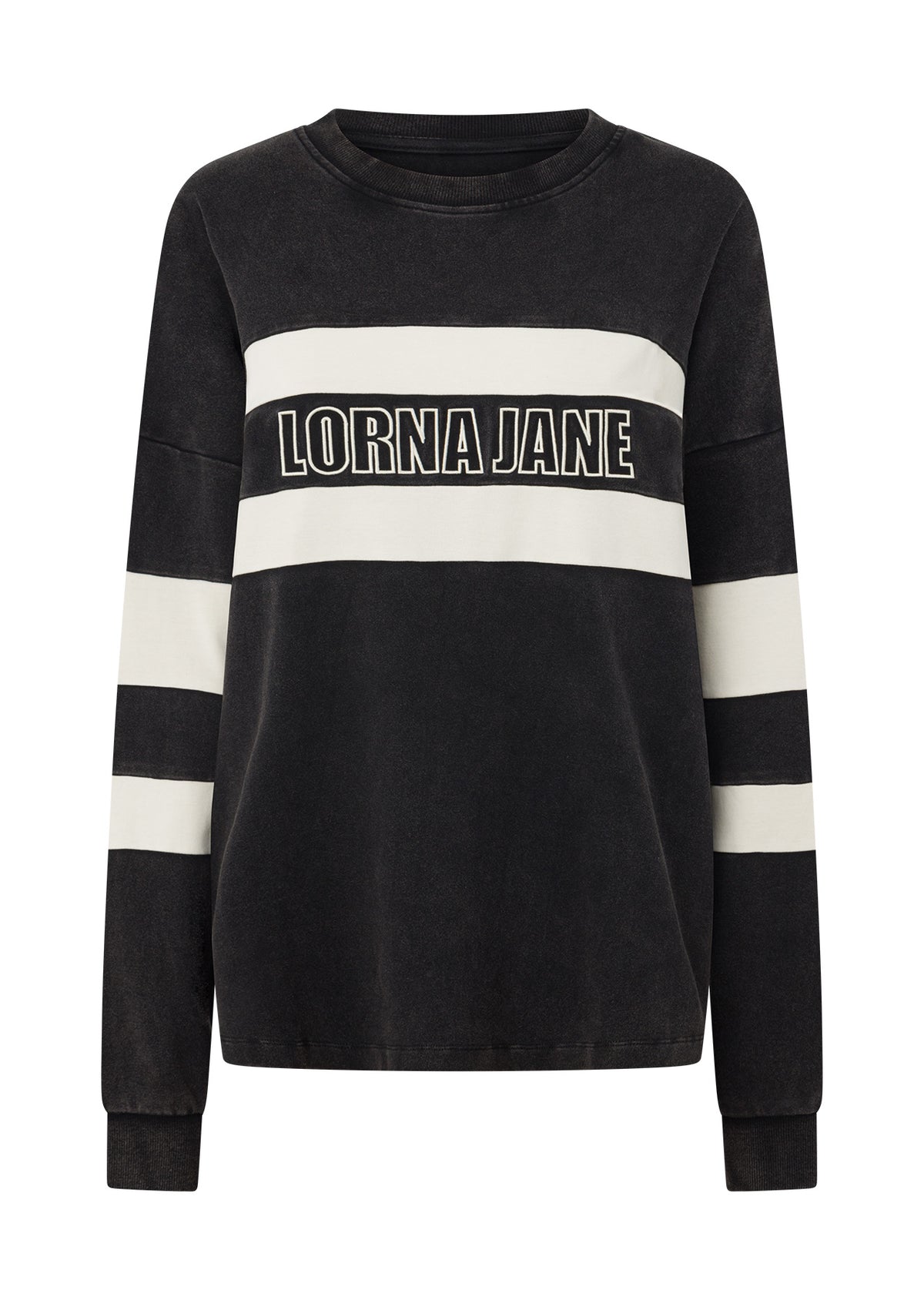 Lorna Jane Throwback Oversized Sweat - Black