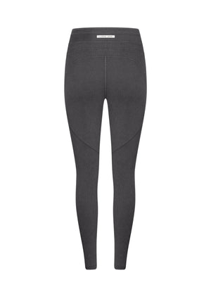 Lorna Jane Amplify Washed Rib Ankle Biter Leggings - Washed Black