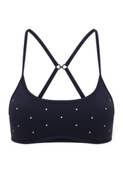 Lorna Jane Shine On All Day Sports Bra - Polka Dot Print