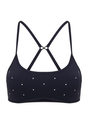 Lorna Jane Shine On All Day Sports Bra - Polka Dot Print