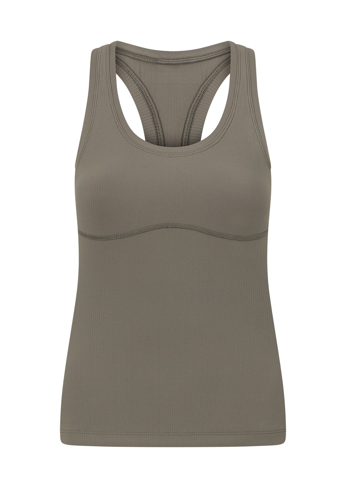 Lorna Jane Speed Circuit Active Rib Tank - Khaki Haze