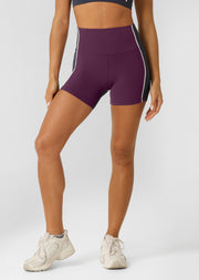 Lorna Jane Qualifier 12cm Bike Shorts - Dark Grape