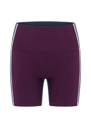 Lorna Jane Qualifier 12cm Bike Shorts - Dark Grape