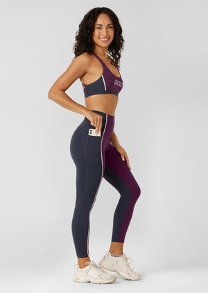 Lorna Jane Qualifier Full Length Leggings - Dark Grape