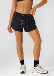 Lorna Jane Shine On Track Star Run Shorts - Polka Dot Print