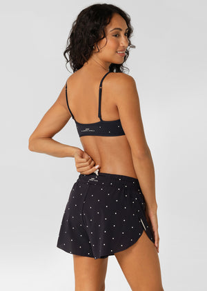 Lorna Jane Shine On Track Star Run Shorts - Polka Dot Print