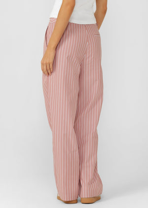 Lorna Jane Heritage Club Pinstripe Pants - Ash Rose Pinstripe