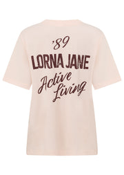 Lorna Jane LJ Active Living Relaxed T-shirt - Soft Ballerina