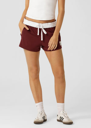 Lorna Jane Dance Shorts - Plum Red